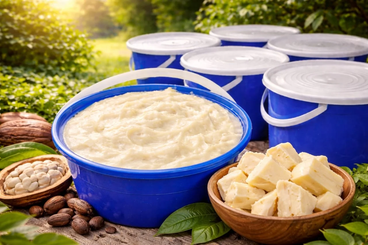 Natural shea butter and shea nuts